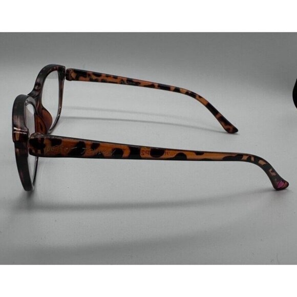 Betsey Johnson Eyeglasses Womens Readers Tortoise Shell Cat Eye Cheaters - Picture 5 of 9